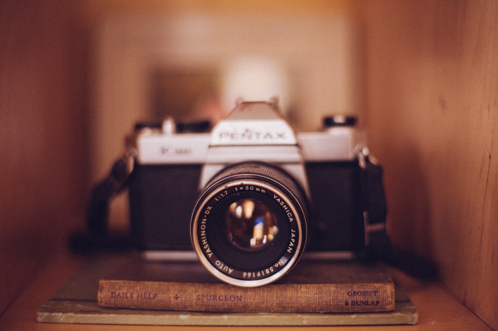 Vintage Photography Camera and Books