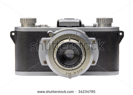 Vintage Stock Art Camera Lens