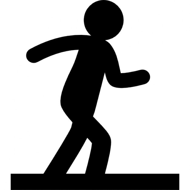 Walking People Silhouette Icons