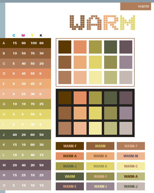 Warm Color Scheme Palette