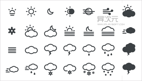 WeatherIcon Flat