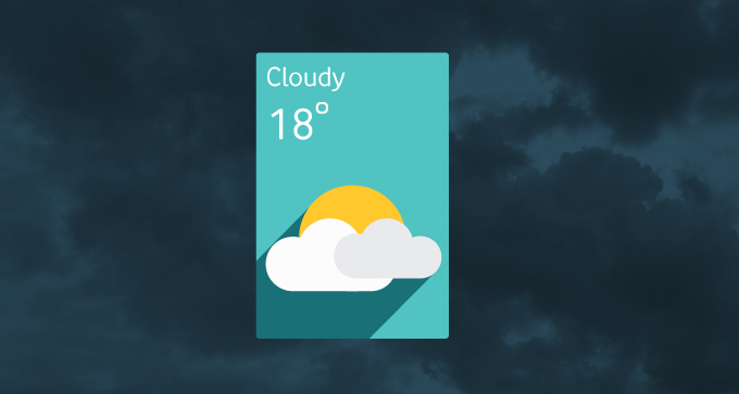 WeatherIcon Flat