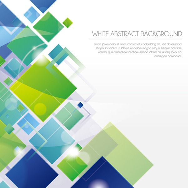 White Abstract Vector Graphics