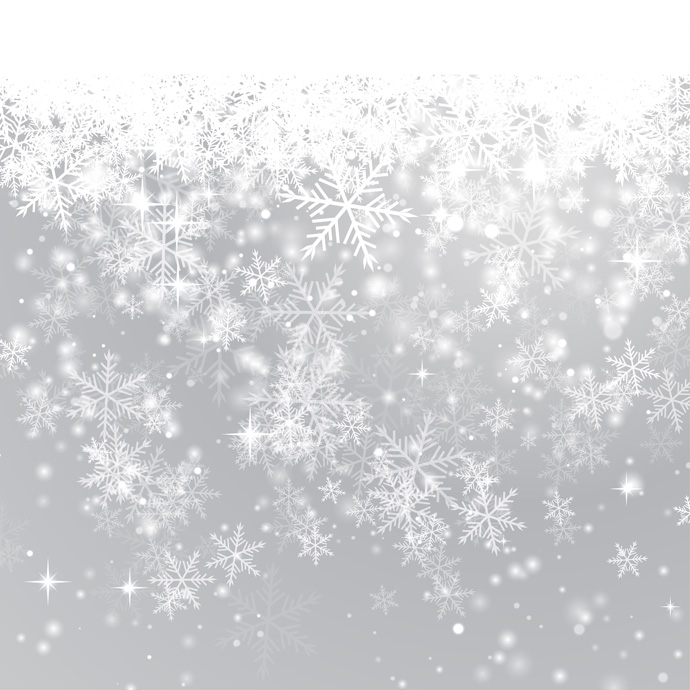 White and Silver Snowflake Background