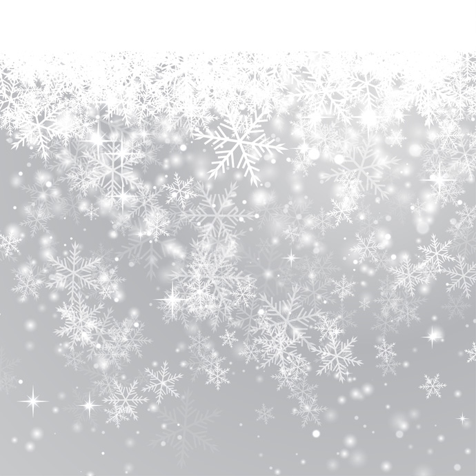 White and Silver Snowflake Background White and Silver Snowflake Background