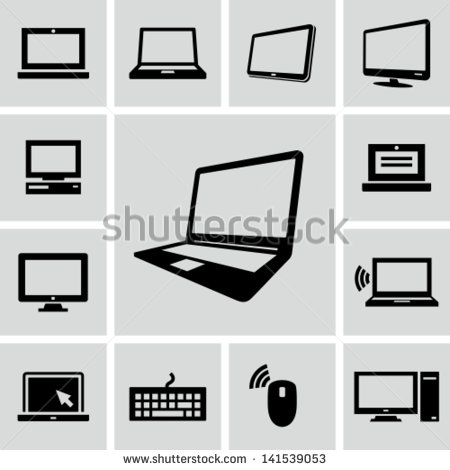 White Computer Icon