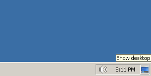 Windows 7 Show Desktop Icon