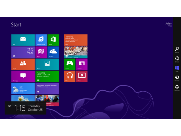 Windows 8 Charms Bar