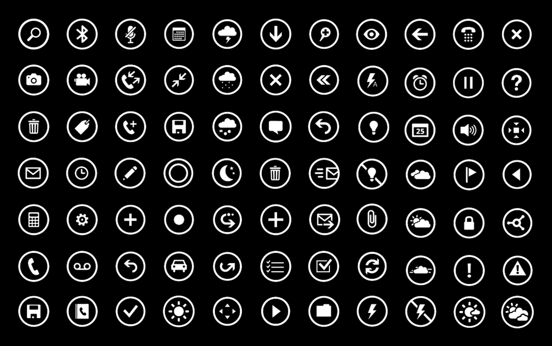 13 Metro App Bar Icons Images