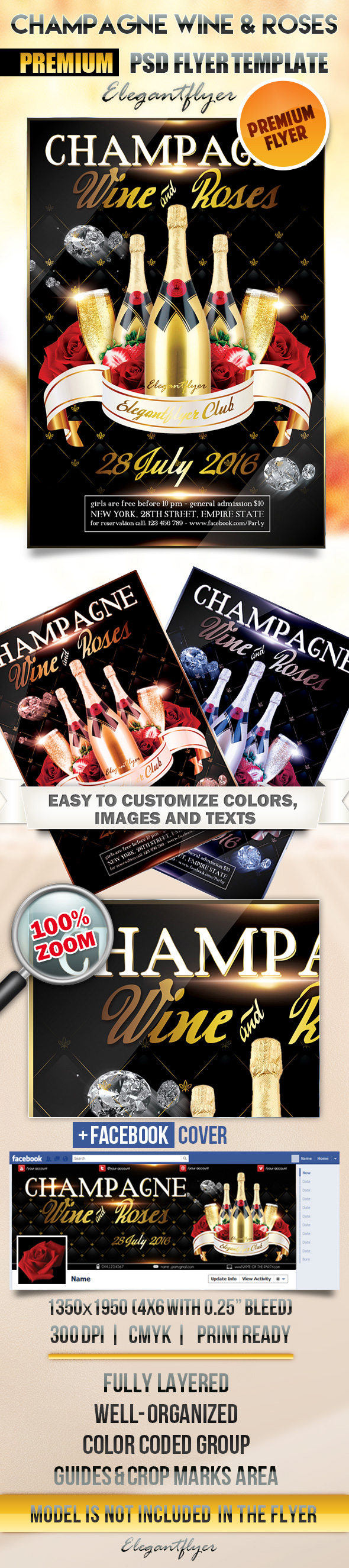 Wine Event Flyer Template