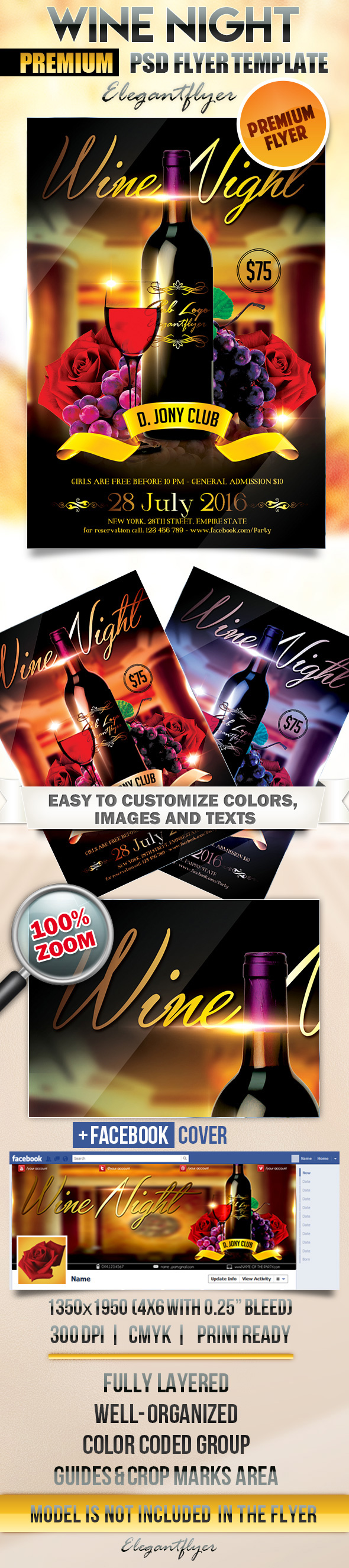 Wine Flyer Templates