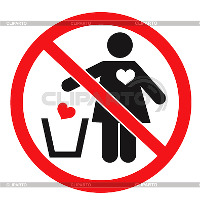 Woman Throwing Away Heart