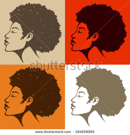 Women with Natural Hair African American Art