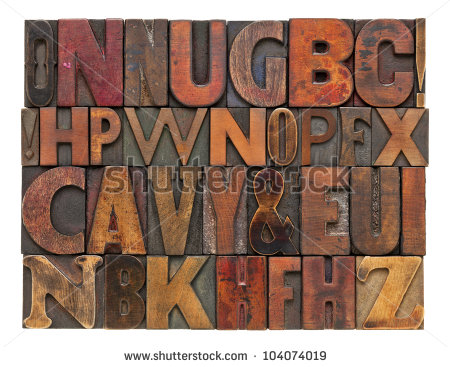 Wood Alphabet Letters Fonts