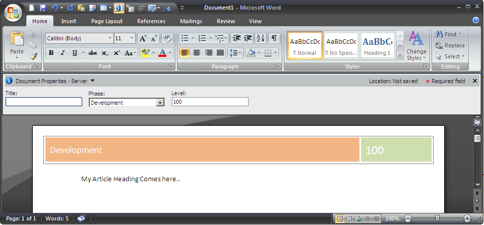 Word Document Header Templates