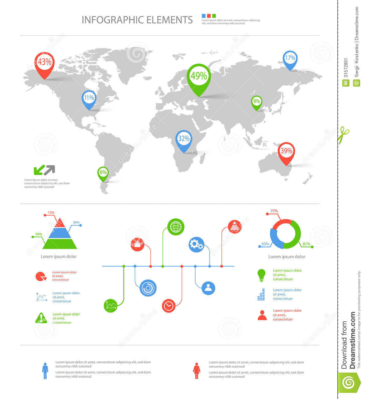 World Map Infographic