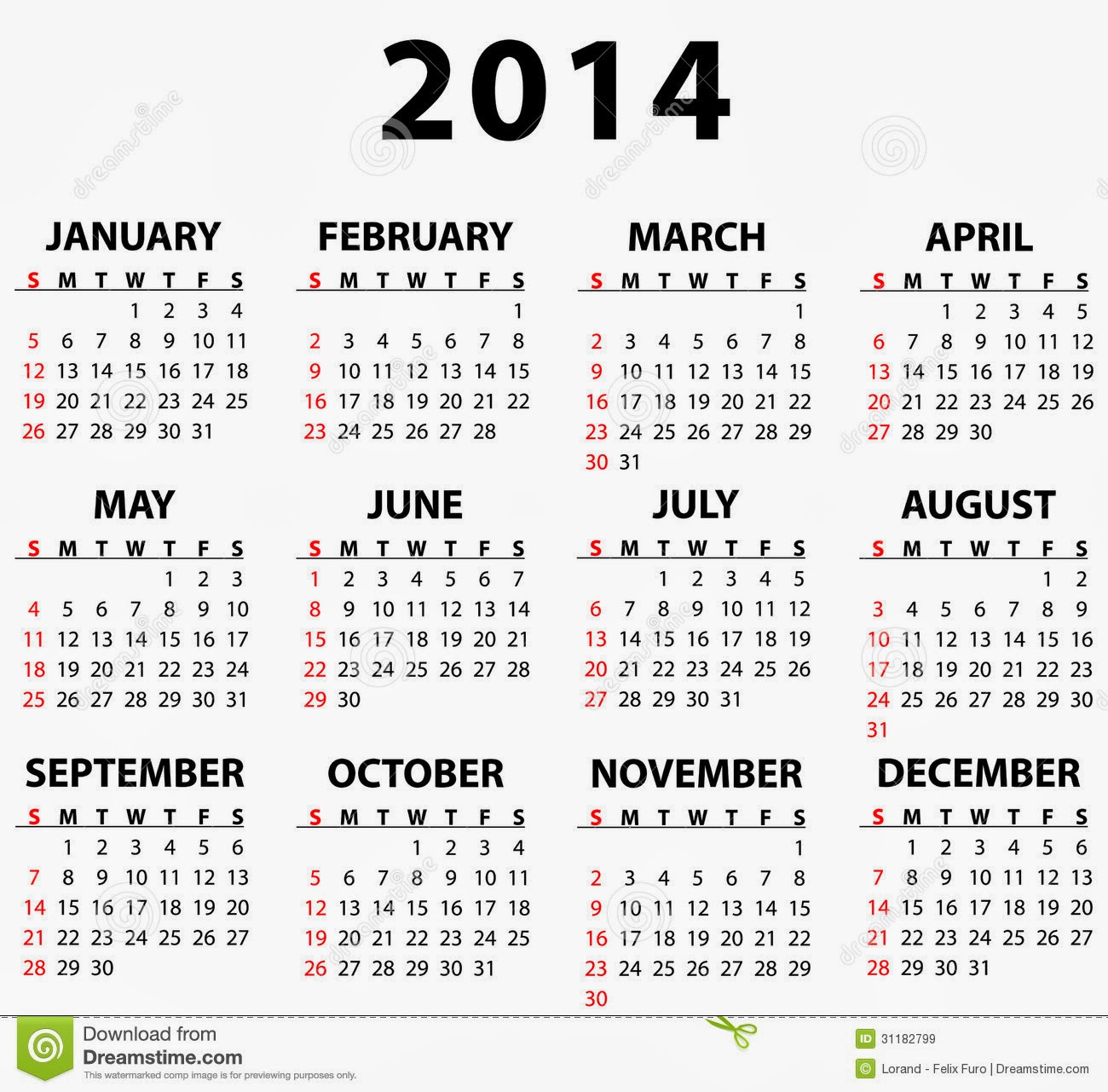 2014 Calendar Org