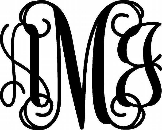 3 Letter Monogram Fonts Interlocking 3 Letter Monogram Fonts Interlocking