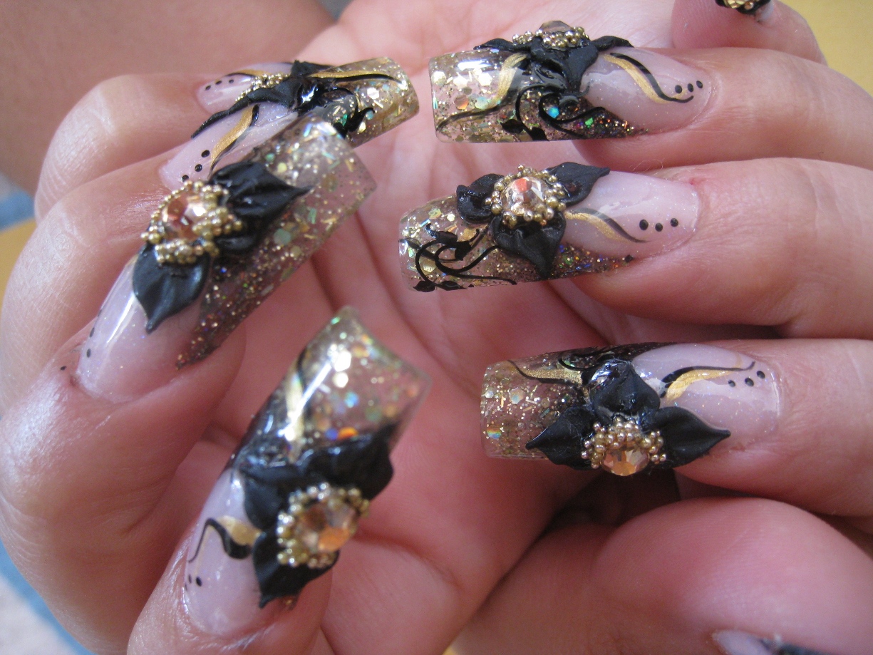 3D Nail Art Design Bows - wide 2