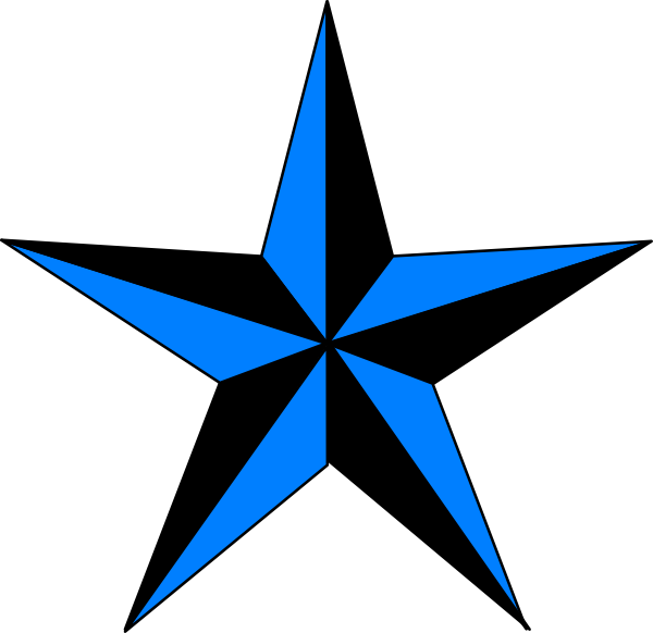 A Black and Blue Texas Star