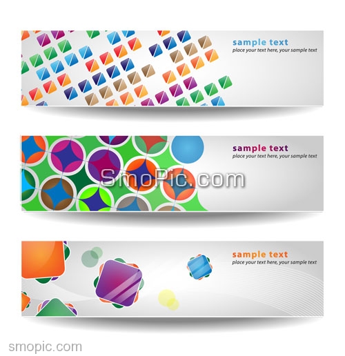 A Set Of 3 Clean Vector Banners