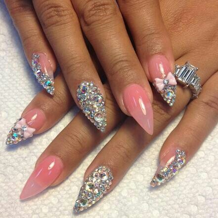 Acrylic Stiletto Nails Design