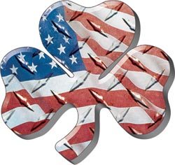 American Flag Shamrock