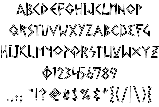 Ancient Greek Style Font