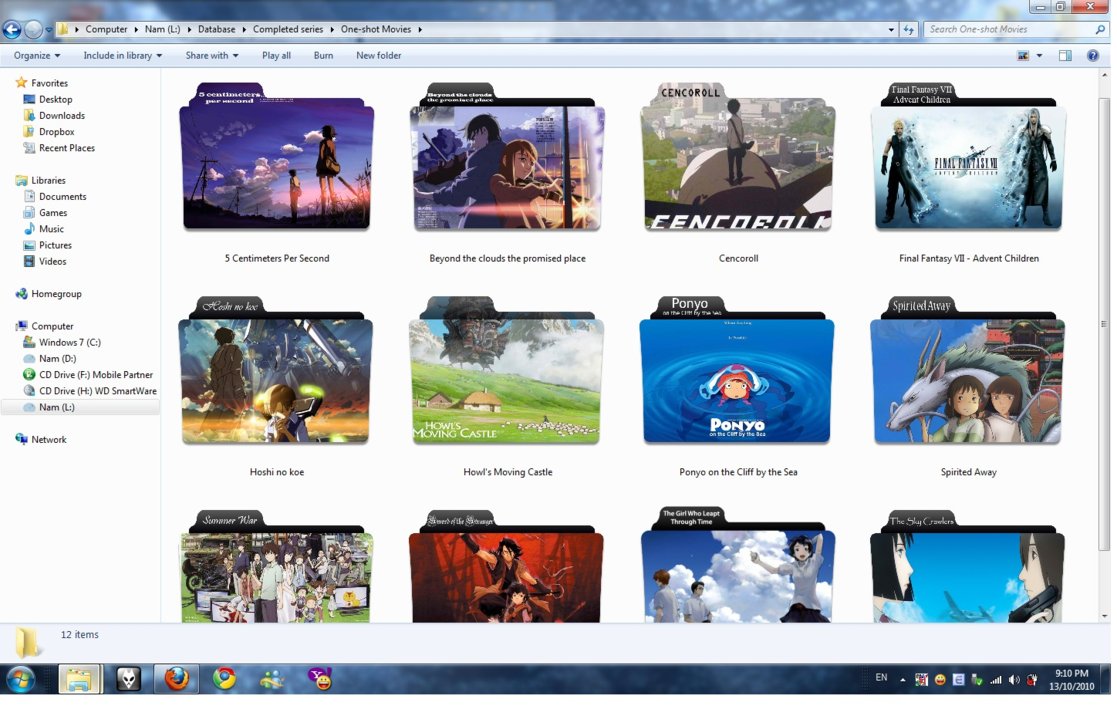 Anime Folder Icons