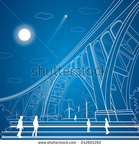 Arch Bridge Vector