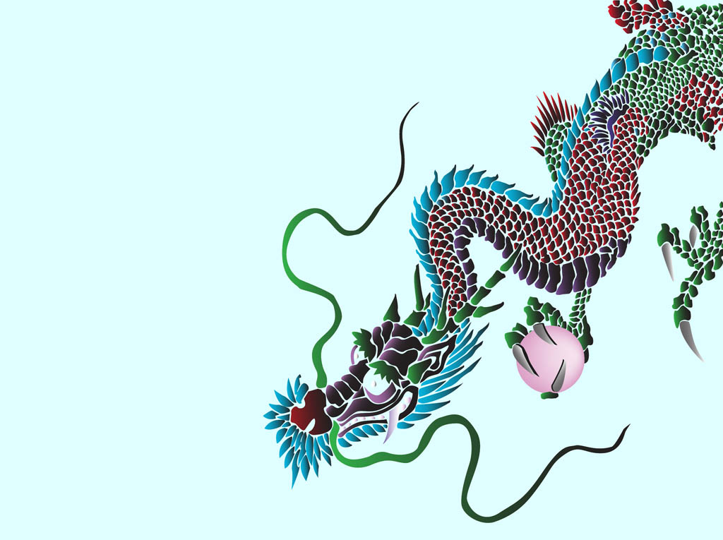 Asian Dragon Clip Art Graphics Free