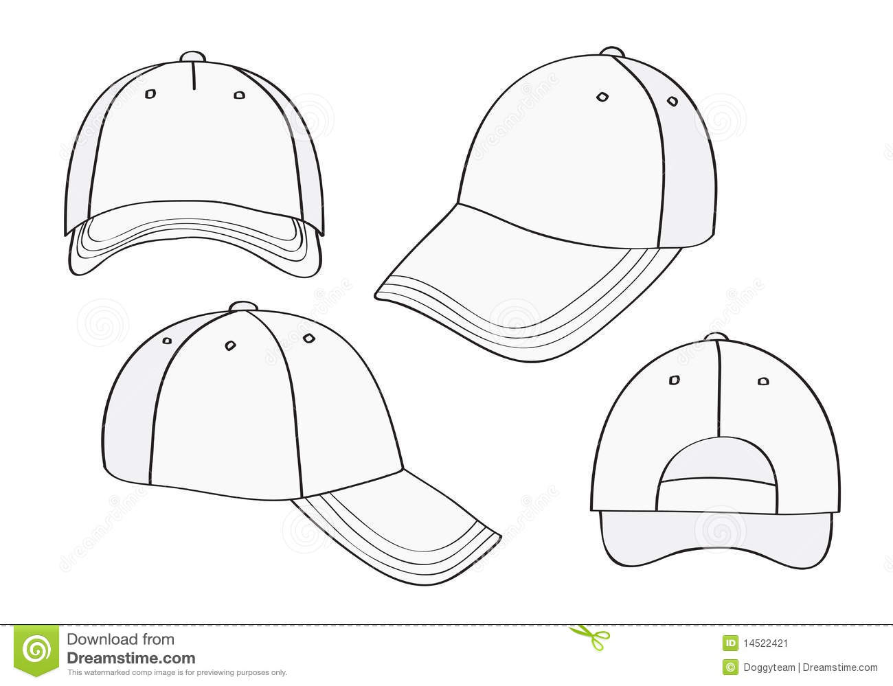 Baseball Hat Design Template