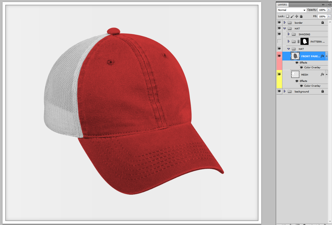 Baseball Hat Template Photoshop