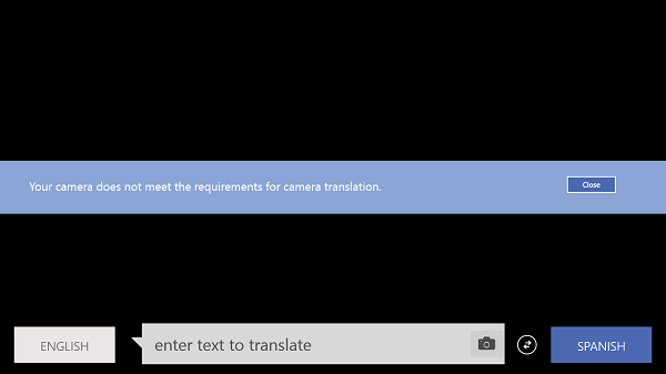 Bing Translator Camera