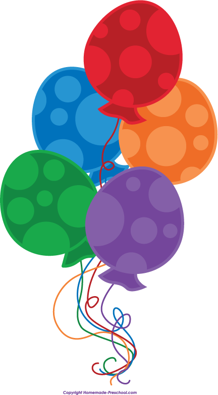 Birthday Balloons Clip Art