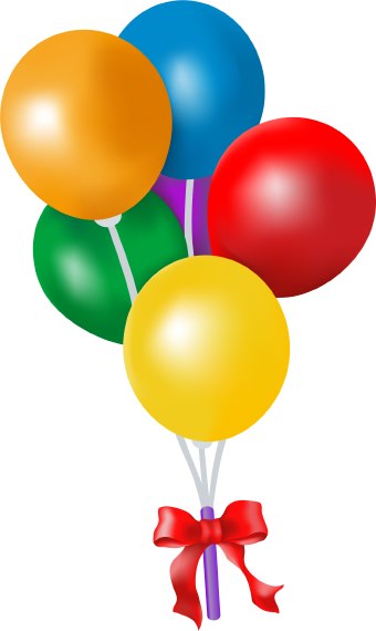 Birthday Balloons Clip Art