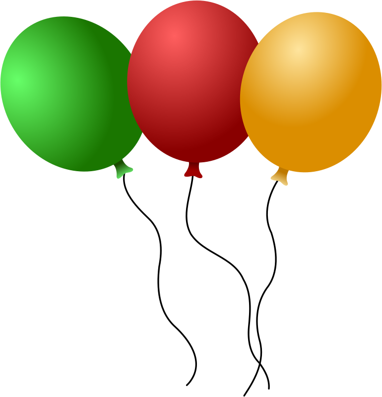 Birthday Balloons Clip Art