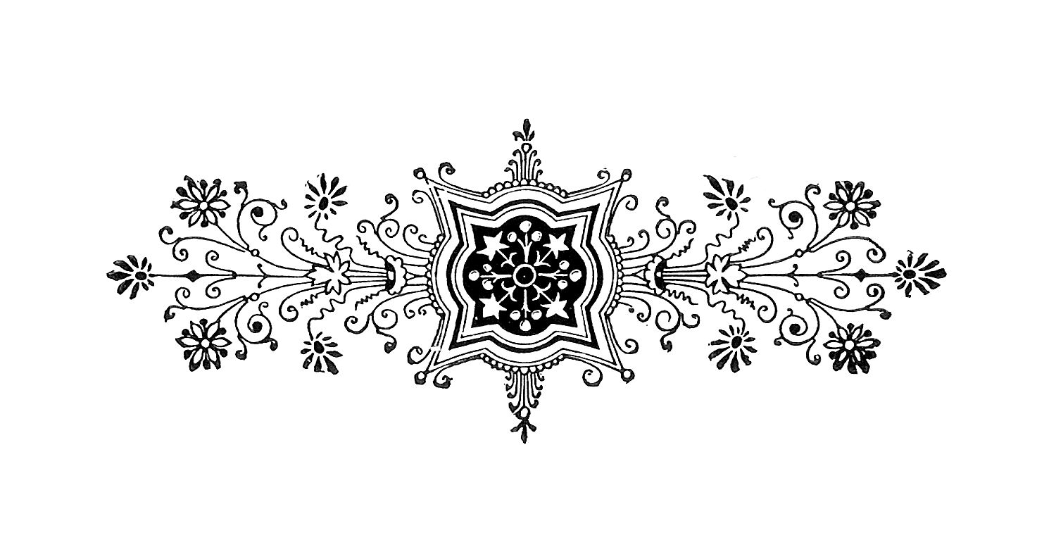 Black and White Decorative Design Black and White Decorative Design