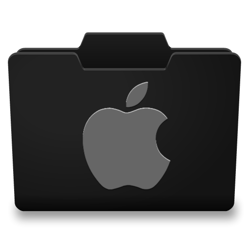 Black Mac Folder Icon