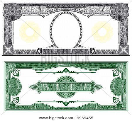 Blank Dollar Bill Template