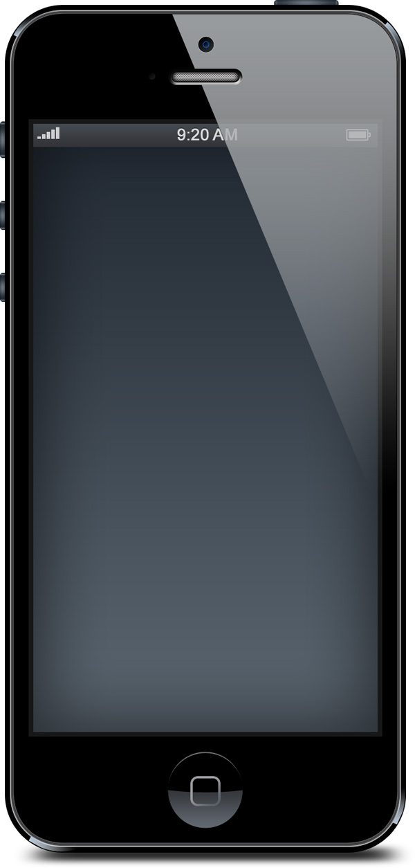 Blank iPhone Template Blank iPhone Template