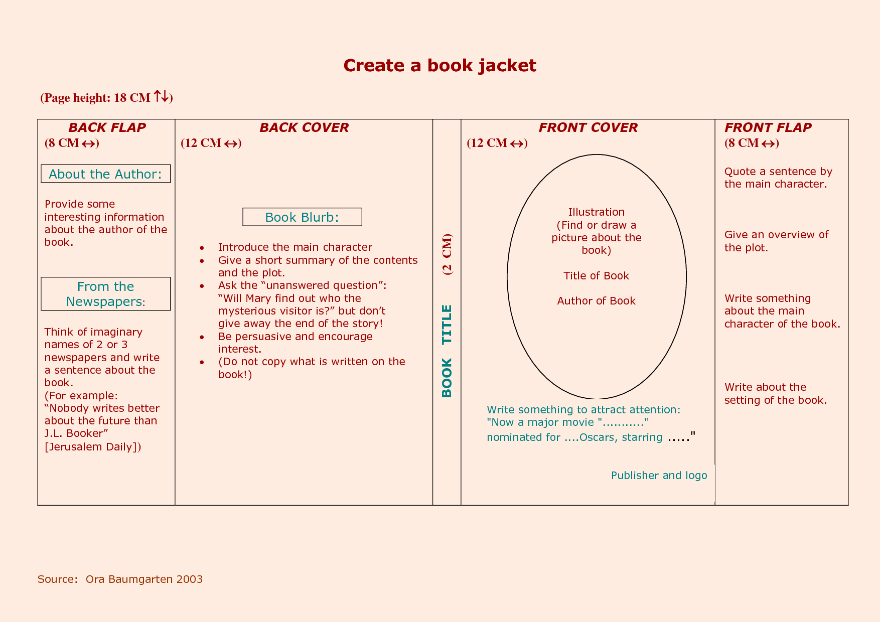 Book Jacket Template