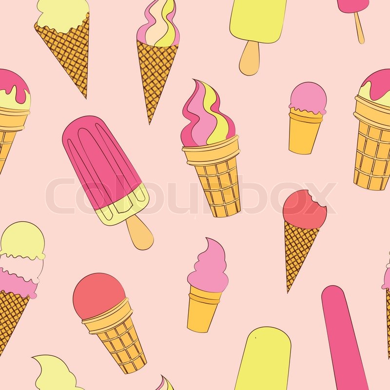 Cartoon Ice Cream Waffle Cone Cartoon Ice Cream Waffle Cone