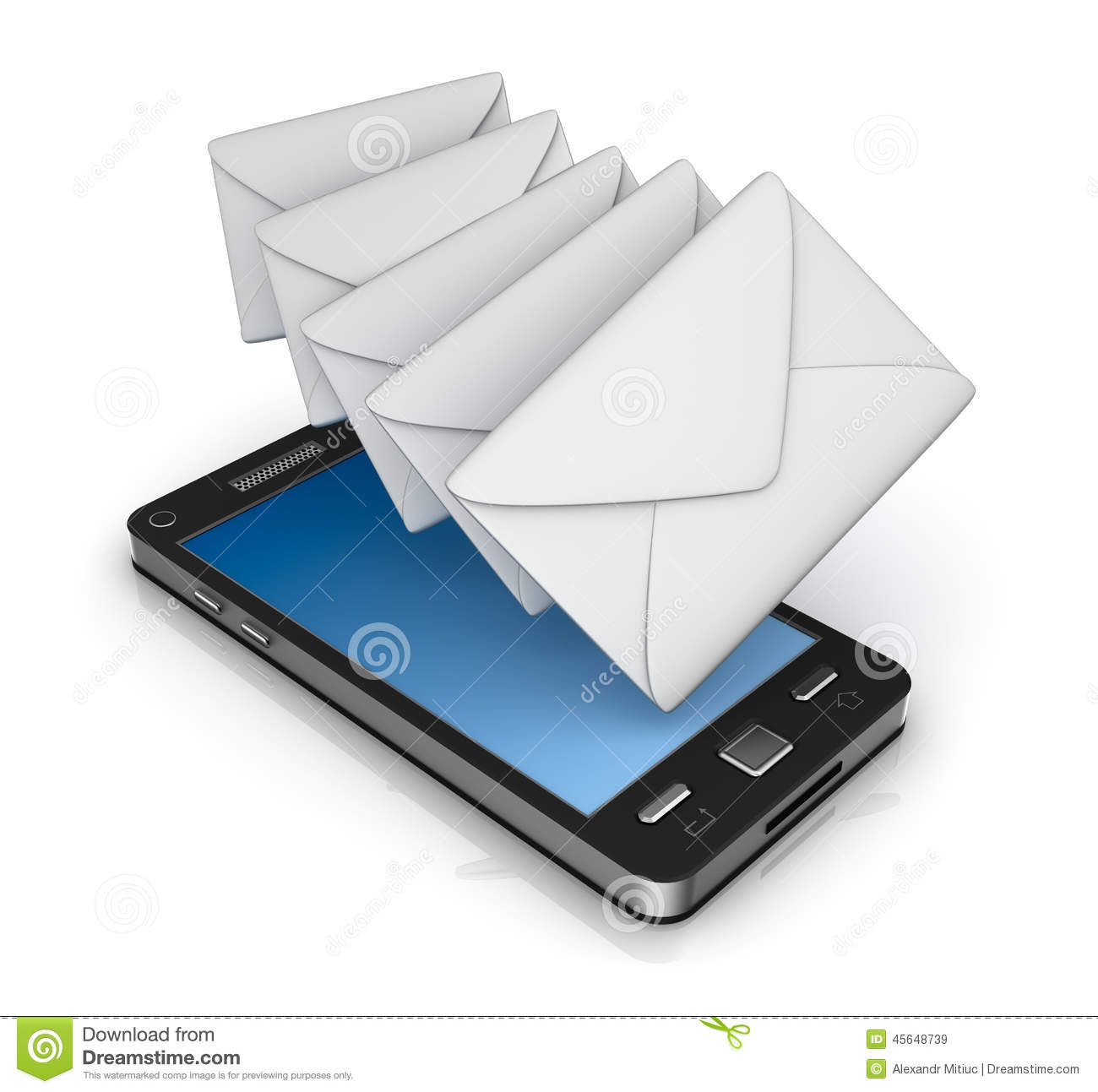 Cell Phone Email Icon