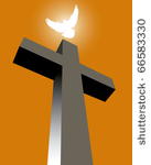 Christian Cross and Dove Christian Cross and Dove