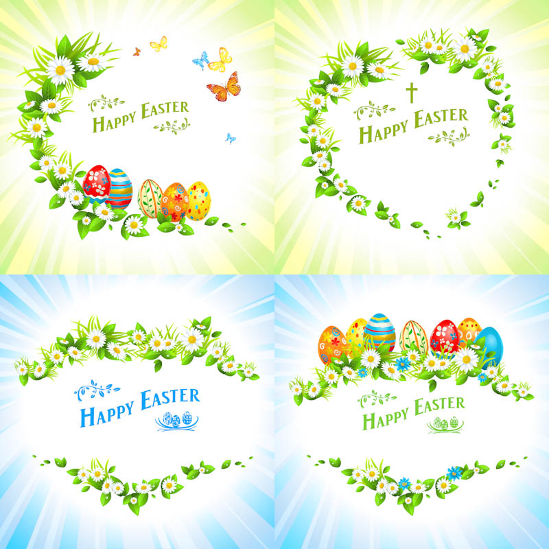 Christian Happy Easter Vector