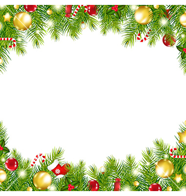 Christmas Border Vector