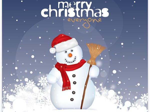 Christmas Snowman Clip Art Free