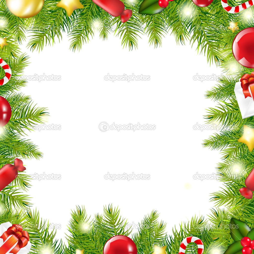 Christmas Tree Border