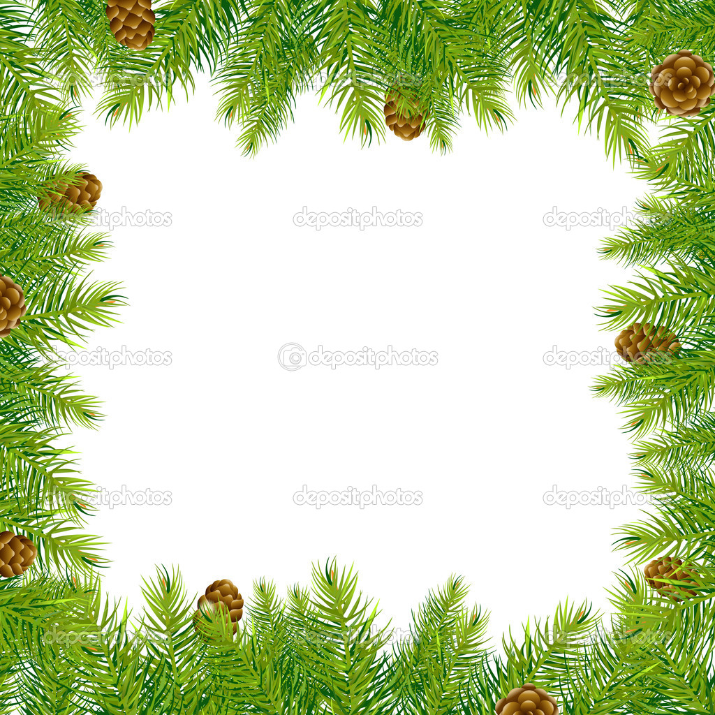 Christmas Tree Border